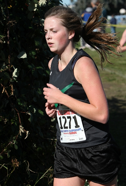 NCS XC D4  Girls-101.JPG - 2009 North Coast Section Cross Country Championships, Hayward High School, Hayward, California